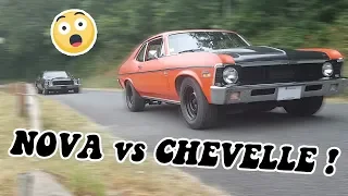 NOVA vs CHEVELLE! On vous fait écouter nos Muscle Cars!