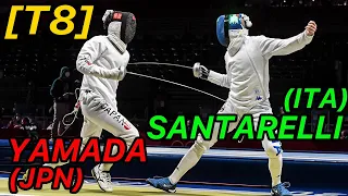 Tokyo 2021 [T8] Yamada (JPN) v Santarelli (ITA) | Olympic Fencing | Men's Epee Individual Highlights