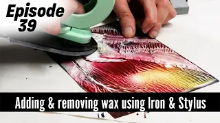 Encaustic Art Adding & Removing Wax with the Painting Iron & Stylus Pro