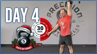 5 Days of FitMas | Day 4 | 30 Minute Kettlebell Workouts