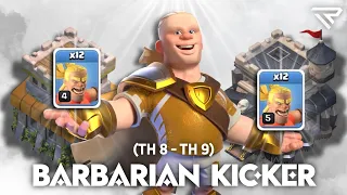 Sekali tendang langsung TURU 😂!! Strategi Barbarian Kicker TH 8 dan TH 9!! - COC Indonesia