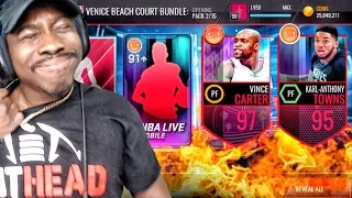 VENICE BEACH PACK OPENING & 97 OVR VINCE CARTER! NBA Live Mobile Gameplay Ep. 147