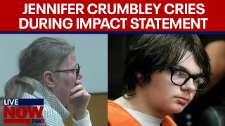 Oxford school shooting: Jennifer Crumbley gets emotional during faculty impact statement  | LiveNOW