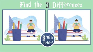 Find the Three Differences Brain Teasers for Kids and Adults #6