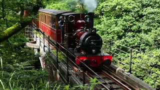 Talyllyn Railway No.2 Dolgoch steaming over Dolgoch Viaduct along the fathew valley #train #steam