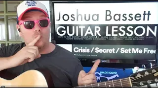 How To Play Secret - Joshua Bassett guitar tutorial (Beginner Lesson!)