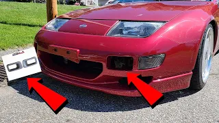 How to Install After Market Fog Light Ducts on a Nissan 300zx 99' Jspec Bumper!
