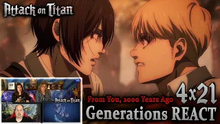 Attack on Titan 4x21 REACTION - From You, 2000 Years Ago