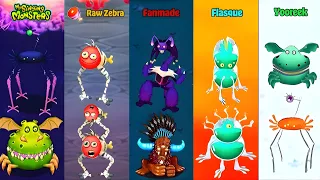 ALL COMPARISONS With Ethereal Workshop Wave 4 Original VS Fanmade VS Swap in My Singing Monsters 2!