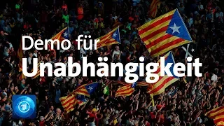 Demo für Unabhängigkeit Kataloniens