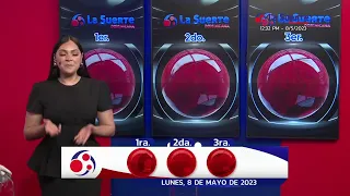 Sorteo La Suerte Dominicana,  12:30 pm,  Lunes 8  de Mayo del 2023