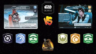 Krennic Command vs Han Command| Star Wars Unlimited Premier Gameplay | Bo3