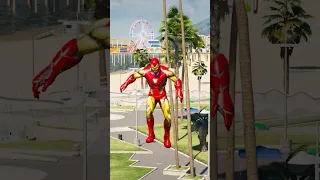 GTA V : Iron Man And Spiderman Save Baby #youtubeshorts #gta5 😂| #shorts