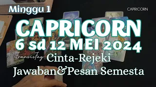 7 HARI KEDEPAN ♑ RAMALAN TAROT ZODIAK CAPRICORN 6_12 MEI 2024 MINGGU ke 1 #7hari#ramalanzodiak