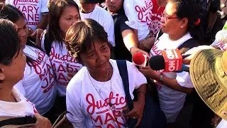 Family of Filipina spared Indonesia execution go home