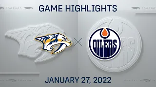 NHL Highlights | Predators vs. Oilers - Jan. 27, 2022