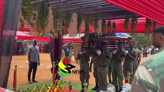 Final funeral rites of the Late KETASCO NSMQ student, James Lutterodt happening at Keta Senior High