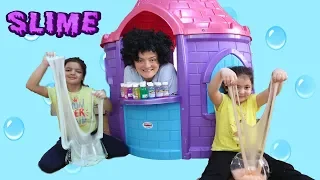 3 Colors of Glue Slime Challenge , Fun kids video