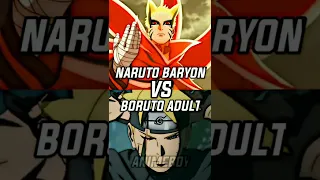 NARUTO BARYON VS ADULT BORUTO | who is stronger #anime #boruto #naruto #baryonmode #shorts