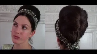 Bangin' Boho Beehive Tutorial ( Easy & quick 60's vintage retro style) - Fitfully Vintage