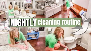 NEW! NIGHTLY CLEANING ROUTINE 2019 | AFTER DARK CLEANING MOTIVATION