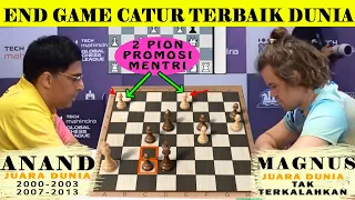 END GAME CATUR TERBAIK DUNIA (JUARA DUNIA VS JUARA DUNIA) MAGNUS CARLSEN VS VISWANATHAN ANAND INDIA