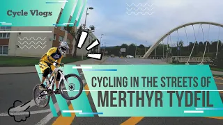 Cycling in the Streets of Merthyr Tydfil Town - Day 1