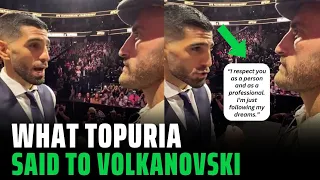 Ilia Topuria apologizes to Alexander Volkanovski