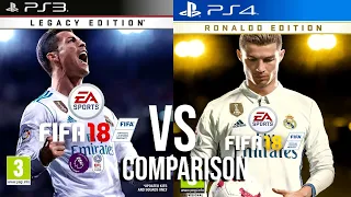 FIFA 18 PS3 Vs PS4