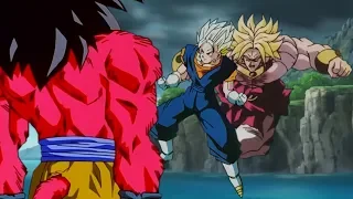 Vegetto VS Goku SSJ4 & Broly ベジット VS SSJ4孫悟空 & ブロリー