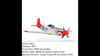 Volantex RC 768-1 Mustang P51D 2.4Ghz 6CH 750mm