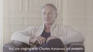 Sting Discusses DUETS - L'Amour C'est Comme Un Jour with Charles Aznavour
