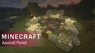 Minecraft | How to Build an Axolotl Pond