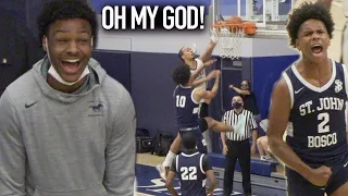 Bronny James "OH MY GOD" Amari Bailey POSTERIZED Defender! Sierra Canyon Playoffs!