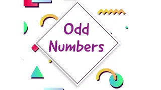 Odd numbers| learn odd numbers for grade 1 and 2