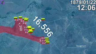 Battle of Isandlwana in 1 minute using Google Earth