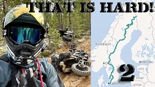 To NordKapp via TET. Part 2 Sweden. Motorcycle camping trip. Learning curve.