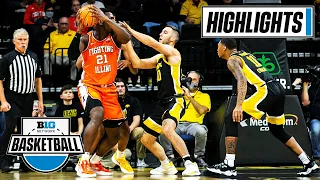 Ilinois at Iowa | Big Ten Men's Basketball | Highlights | Dec. 6, 2021