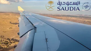 Saudia A330-343R Riyadh to Madinah | الخطوط السعودية من الرياض إلى المدينة