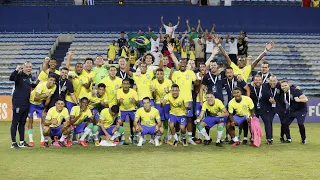 SELEÇÃO Sub-17:  BASTIDORES da VITÓRIA do BRASIL por 3x0 sobre URUGUAI