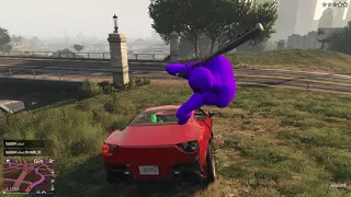 Green aliens vs purple aliens gta online