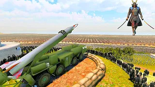 BALLISTIC MISSILE SYSTEM vs 6,000,000 Heavy Samurai Landing - Ultimate Epic Battle Simulator 2