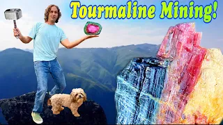 Mining Gem Tourmaline Crystals / Open To Public!