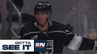 GOTTA SEE IT: Kings' Byfield Dances Through Blue Jackets For Miraculous Solo-Effort Goal