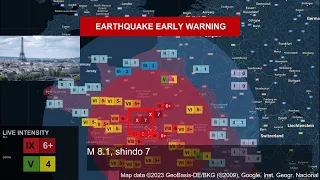 [CURSED EARTHQUAKE SCENARIO] M 8.1 Deep Earthquake in France | Bay of Biscay Subduction Zone