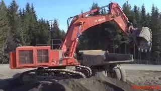 4K| Hitachi Zaxis 870 LCR Loading Volvo ADT & Dumpers