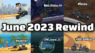 HCR2 REWIND June 2023 - All WORLD RECORDS - Hill Climb Racing 2