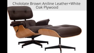 Premium Version Leather Eames Lounge Chair & Ottoman