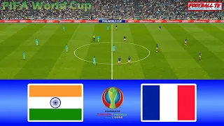 PES 2021 - INDIA vs FRANCE - FIFA WORLD CUP - FULL MATCH ALL GOALS | GAMEPLAY PC