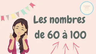 Les nombres de 60 à 100, french numbers 60 -100